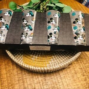 Disney Mickey Mouse & Minnie Mouse St. Patrick’s Day Tumbler Set of 4 NWT